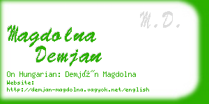 magdolna demjan business card